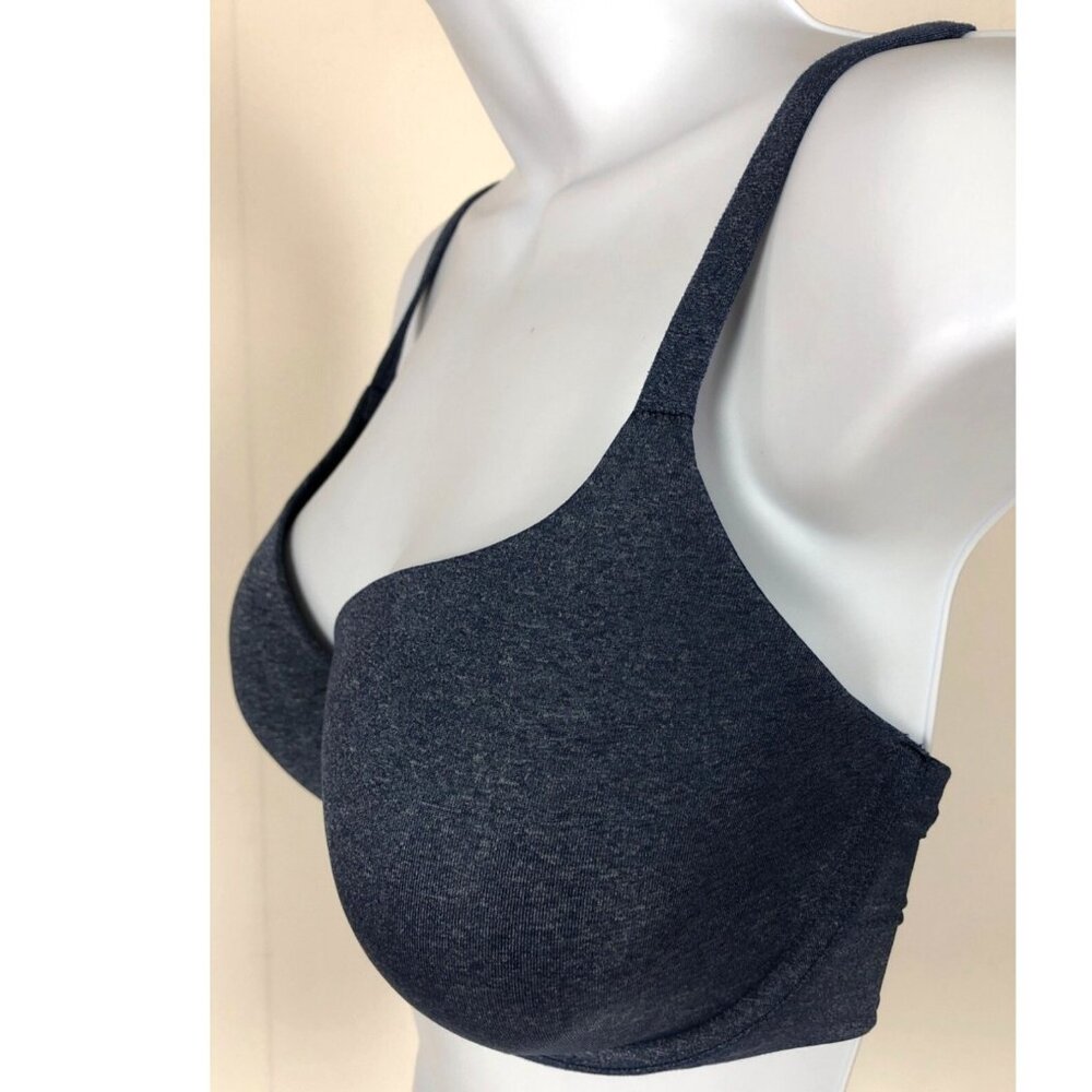 Ambrielle Bra Size 38D Dark Blue Lightly Padded Underwire Back Close Full Covera - Picture 5 of 10